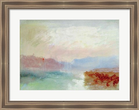 Framed River scene, 1834 Print