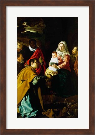 Framed Adoration of the Kings, 1619 Print