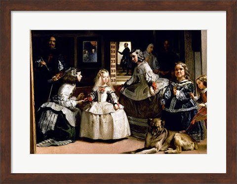 Framed Las Meninas Detail Print