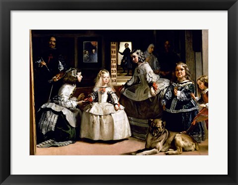 Framed Las Meninas Detail Print