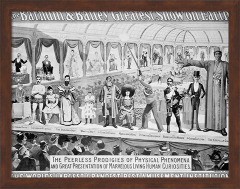 Framed &#39;The Barnum and Bailey Greatest Show on Earth&#39; Print