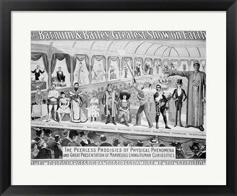 Framed &#39;The Barnum and Bailey Greatest Show on Earth&#39; Print