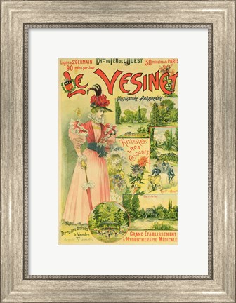 Framed Poster for the Chemins de Fer de l&#39;Ouest to Le Vesinet Print