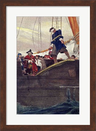 Framed Walking the Plank Print