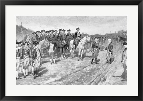 Framed Surrender of Cornwallis at Yorktown Print