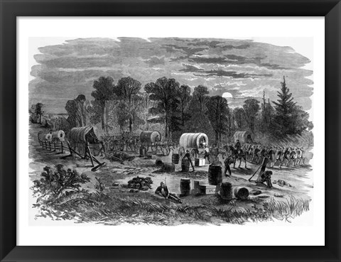 Framed Blenker&#39;s Brigade Covering the Retreat Near Centreville, July 1861 Print