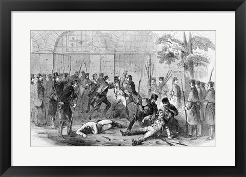 Framed Harper&#39;s Ferry Insurrection: Bringing the Prisoners Out of the Engine-House Print