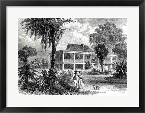 Framed Planter&#39;s House on the Mississippi Print