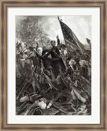 Framed Storming of Stony Point, July 1779 Print