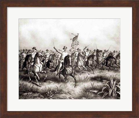 Framed Rough Riders: Colonel Theodore Roosevelt Print