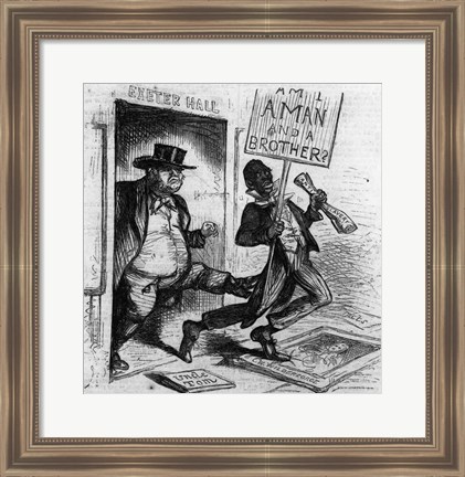 Framed John Bull Since the Southern Rebellion Print