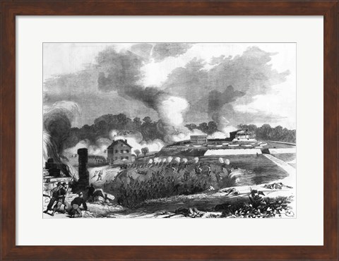 Framed Battle of Lexington Print