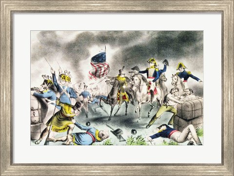 Framed Battle of New Orleans, January 8th 1814 Print