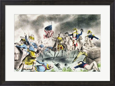 Framed Battle of New Orleans, January 8th 1814 Print