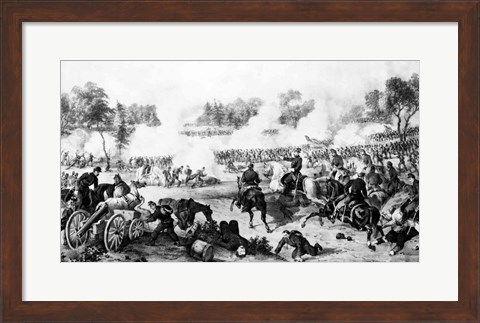 Framed Battle of the Wilderness Print