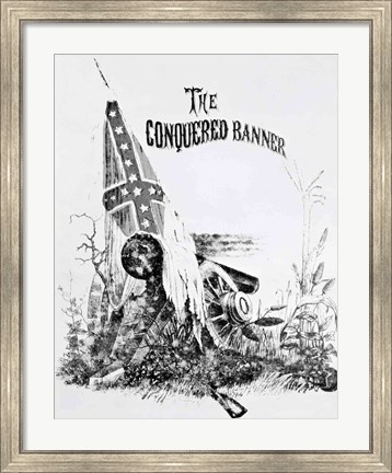 Framed Conquered Banner Print