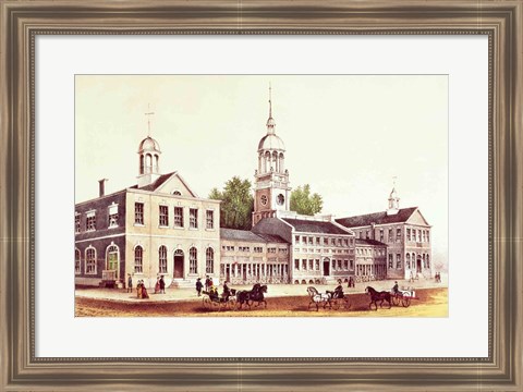 Framed Independence Hall, Philadelphia, 1776 Print
