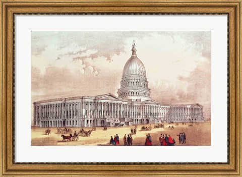 Framed United States Capitol, Washington D.C. Print