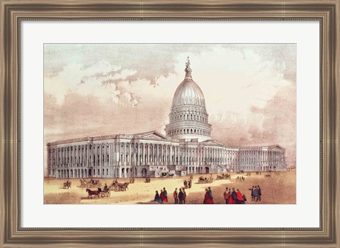 Framed United States Capitol, Washington D.C. Print