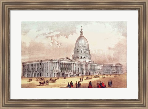 Framed United States Capitol, Washington D.C. Print