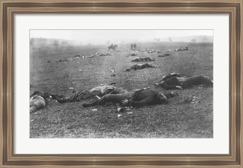 Framed Harvest of Death, Gettysburg, 1863 Print