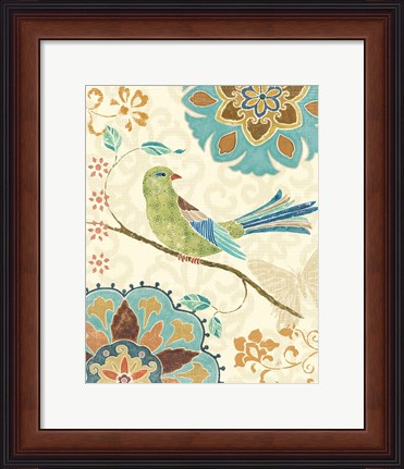 Framed Eastern Tales Birds II Print