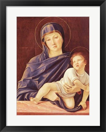 Framed Virgin and Child Print