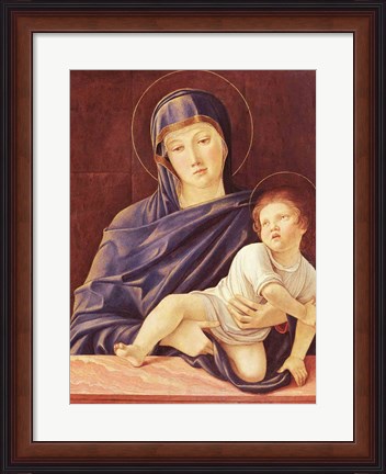 Framed Virgin and Child Print