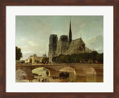 Framed Notre Dame, Paris, 1884 Print