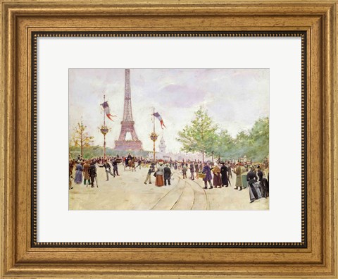 Framed Entrance to the Exposition Universelle, 1889 Print