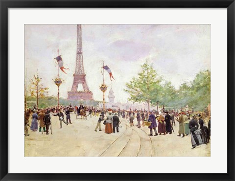 Framed Entrance to the Exposition Universelle, 1889 Print