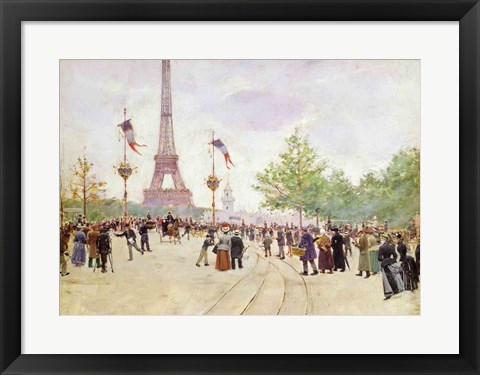 Framed Entrance to the Exposition Universelle, 1889 Print