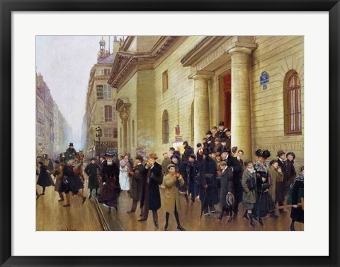 Framed Leaving the Lycee Condorcet, 1903 Print