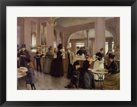 Framed La Patisserie Gloppe Print