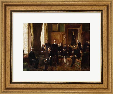 Framed Salon of the Countess Potocka, 1887 Print