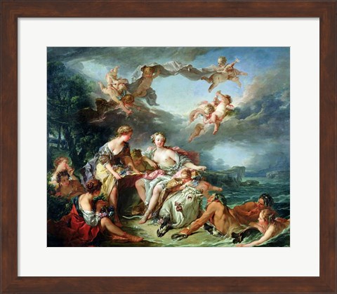 Framed Rape of Europa, 1747 Print