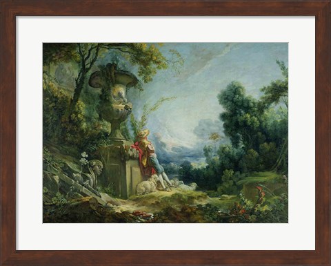 Framed Pastoral Scene Print