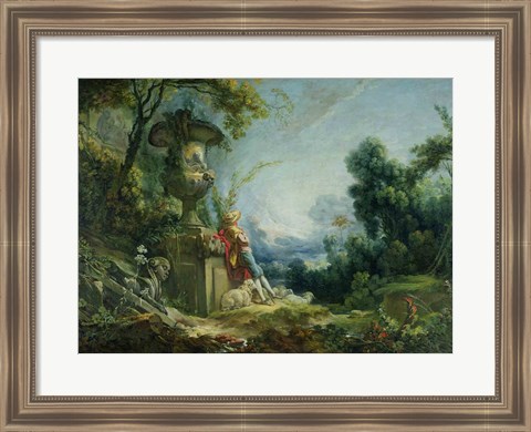 Framed Pastoral Scene Print