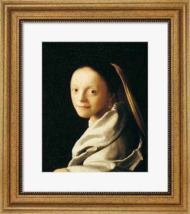 Framed Portrait of a Young Woman Print