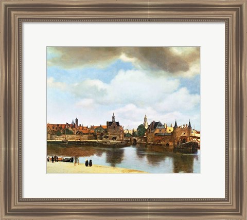 Framed View of Delft Print