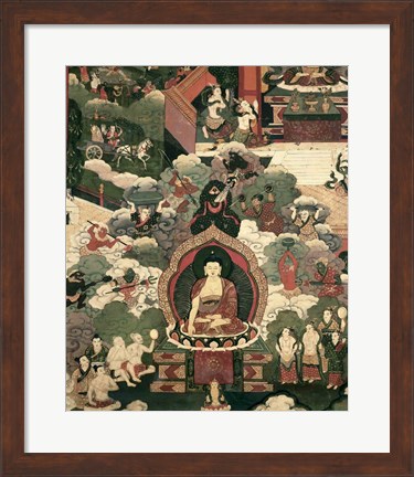 Framed Life of Buddha Sakymuni Print