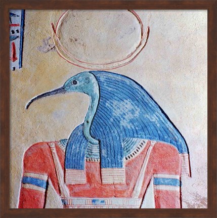 Framed God Thoth Print