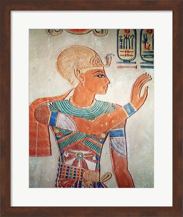 Framed Portrait of Ramesses III Print