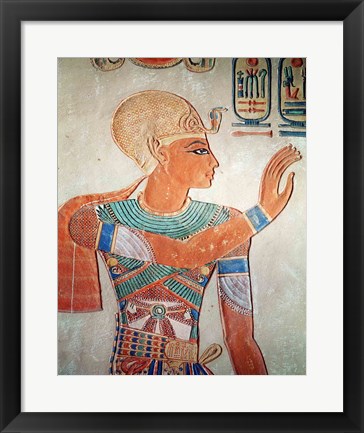 Framed Portrait of Ramesses III Print