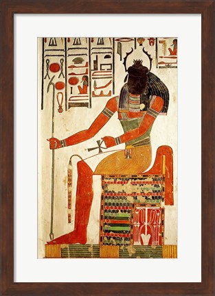 Framed god, Khepri Print