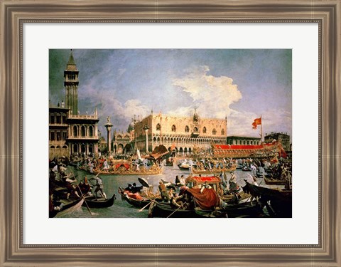 Framed Return of the Bucintoro on Ascension Day Print