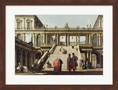 Framed Castle Courtyard, 1762 Print