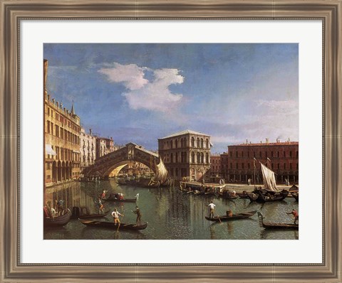 Framed Rialto Bridge, Venice Print