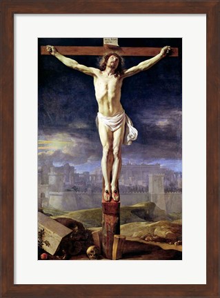 Framed Christ on the Cross Print