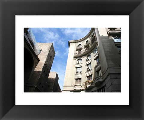 Framed Barcelona Mallorca Buildings Print